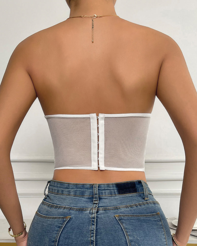 Floral Lace Corset Top