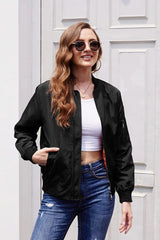 Bomber Zip Up Lightweight Jacket Coat - Zeagoo (Us Only)