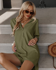 Women Long Sleeve Romper Casual Button Down One Piece Jumpsuit Summer Outfits - Zeagoo (Us Only)