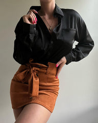 Satin Silk Button Down Shirts - Zeagoo (Us Only)