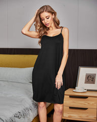 Adjustable Spaghetti Strap Chiffon Dress - Zeagoo (Us Only)