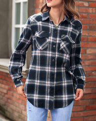 Long/Roll Up Sleeve Cotton Plaid Shirts - Zeagoo (Us Only)