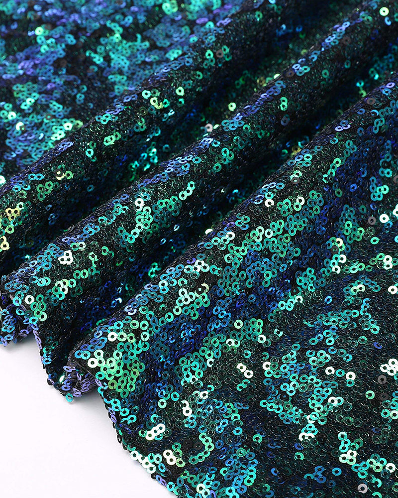 Women's Sleeveless Sequin Top Sparkle Shimmer Camisole Vest Tank Tops - Zeagoo (Us Only)