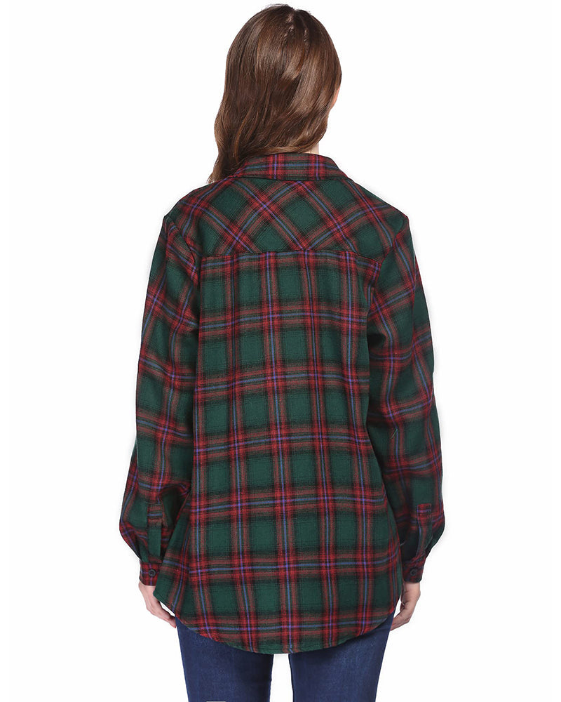 Long/Roll Up Sleeve Cotton Plaid Shirts - Zeagoo (Us Only)