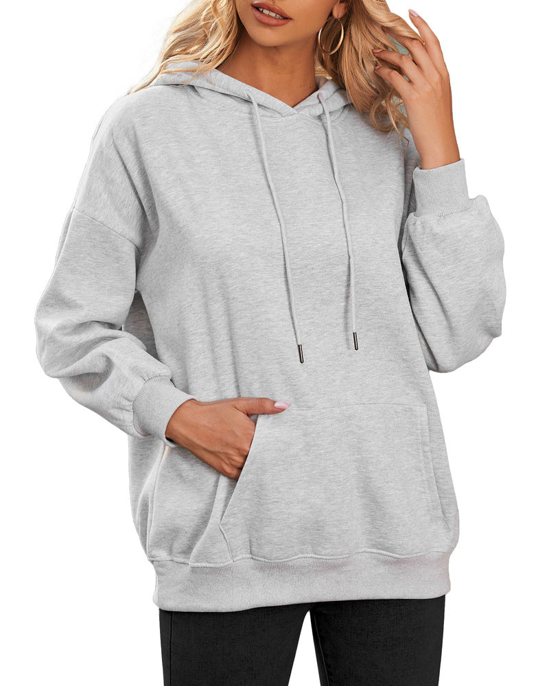 Zeagoo Women's Hoodies Fleece Oversize Sweatshirts Long Sleeve Pullover Tops Y2k Fall Winter Clothes With Pockets