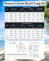 Women 2 Piece Linen Sets Button Down Linen Shirts Summer Loose Long Pants Vacation Beach Outfits - Zeagoo (Us Only)