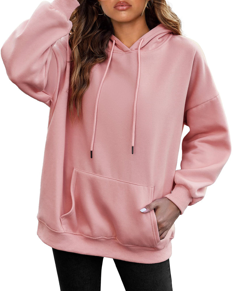 Zeagoo Women's Hoodies Fleece Oversize Sweatshirts Long Sleeve Pullover Tops Y2k Fall Winter Clothes With Pockets