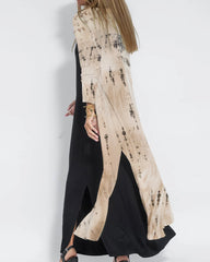 Elegant Tie-dye Sleeveless Maxi Dress