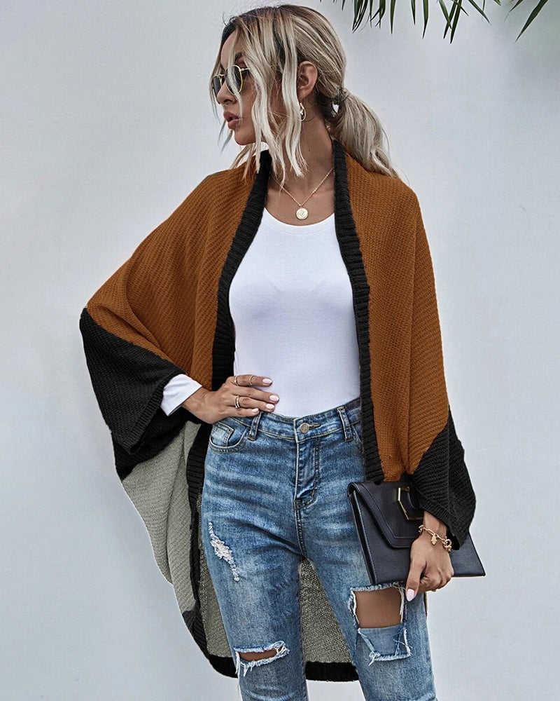 Crochet Color Stitching Winter Sweaters