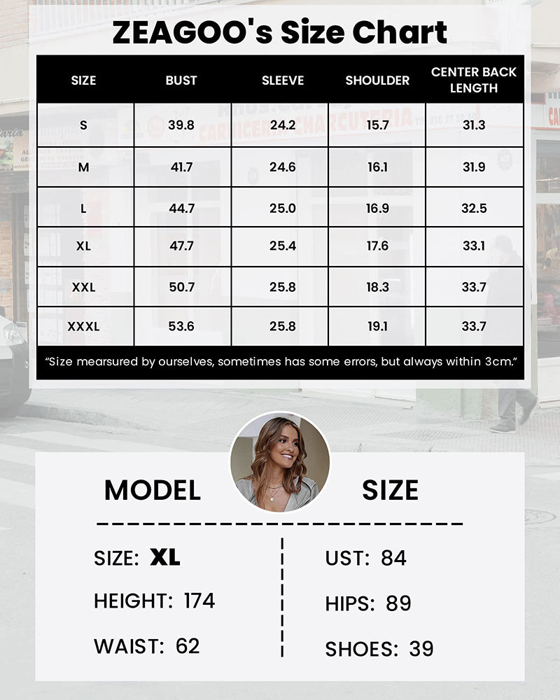 Women Zip Up Hoodies Long Fleece Jacket Lightweight Tunic Hooded Sweatshirt Oversize Winter Coat With Pockets - Zeagoo (Us Only)