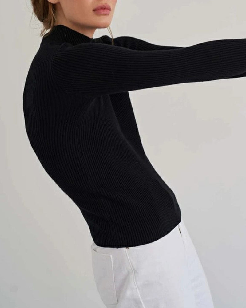 Turtleneck Knitted Base Sweater