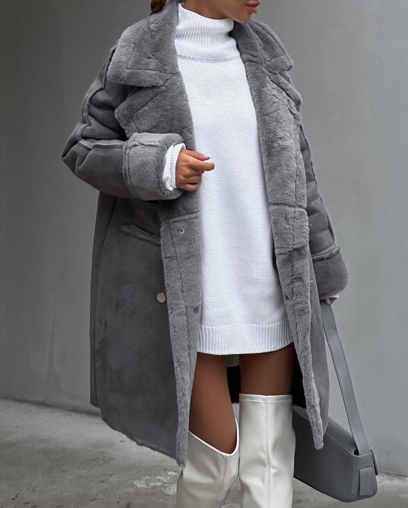 Women's Jackets Plush Jacket Warm Teddy Outerwear
