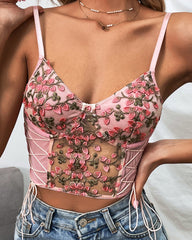 Floral Bralette Bralet Bra Tank Cami