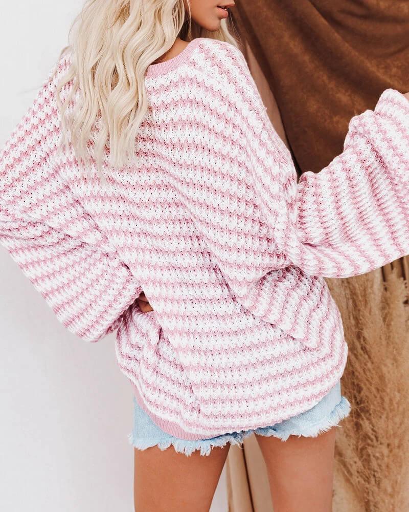 Stripe Loose Fit Sweater