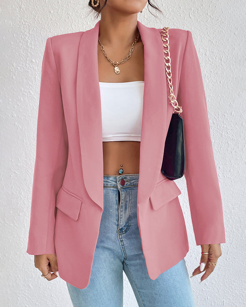 Fashion Suit Lapel Blazer Jacket