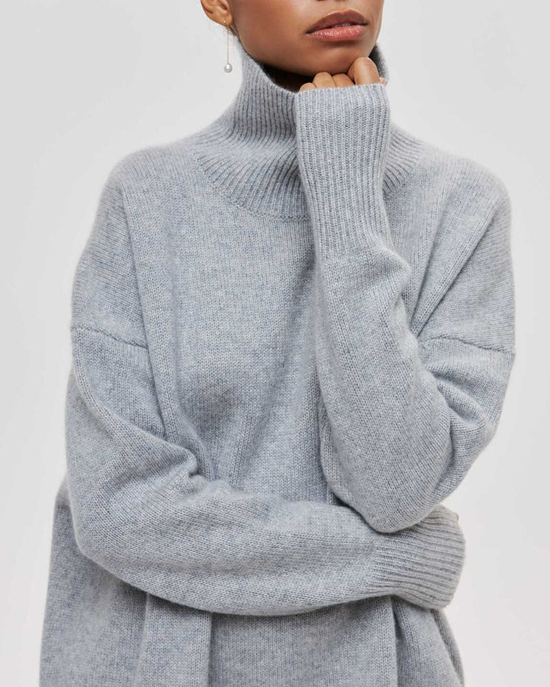 Turtleneck Sweater Knitted Pullovers Jumpers Tops