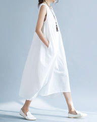 Vintage Losse Casual Boho Chic Swing Maxi Sundress