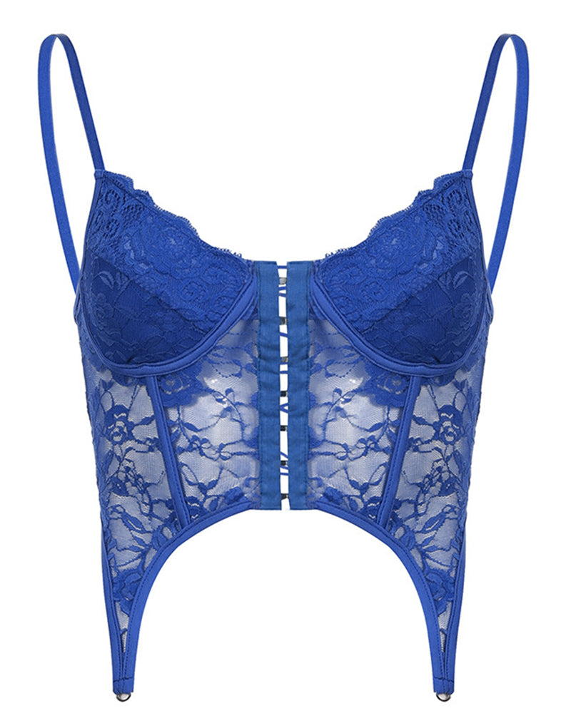 Lace V-Neck Breast Shape Vest