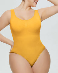 Bodysuit Tummy Control Shapewear Seamless Carved Thong Body Shaper Tank Top