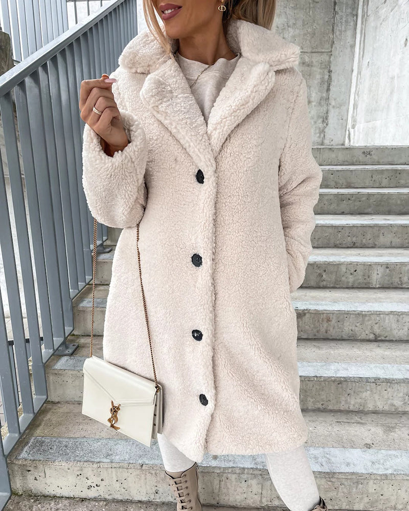 Plush Faux Fur Coat Oversized Teddy Jacket