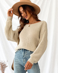 Backless Criss Cross Sweater