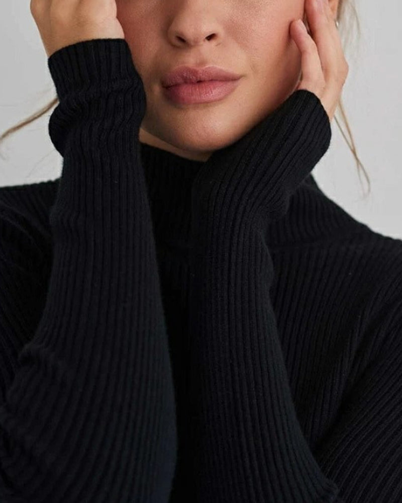 Turtleneck Knitted Base Sweater