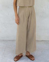 Cropped Wide Leg Pants Casual Pants