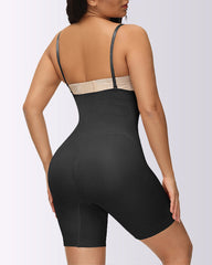 Tummy Control Pants Suspenders One-Piece Butt Lifting Boxer Shaping Shapewear