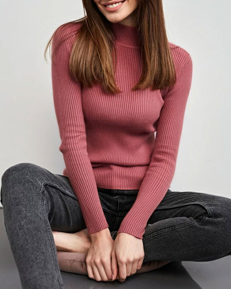 Turtleneck Knitted Base Sweater