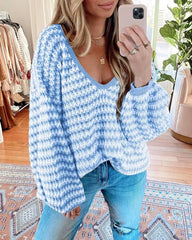 Stripe Loose Fit Sweater