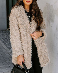 Teddy Bear Coat Winter Warm Loose Oversized  Fleece Jacket Pockets Coat