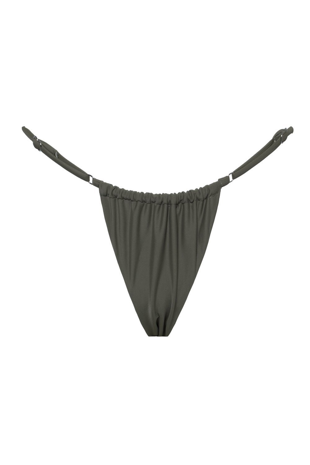 Military Green Brazilian String Bikini Bottoms