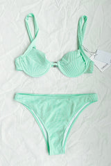 Mint Rib Underwire Bikini Top