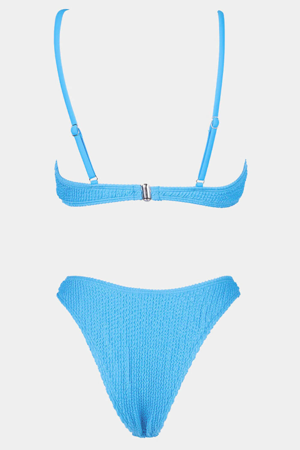 Blue Crinkle Bikini Bottoms