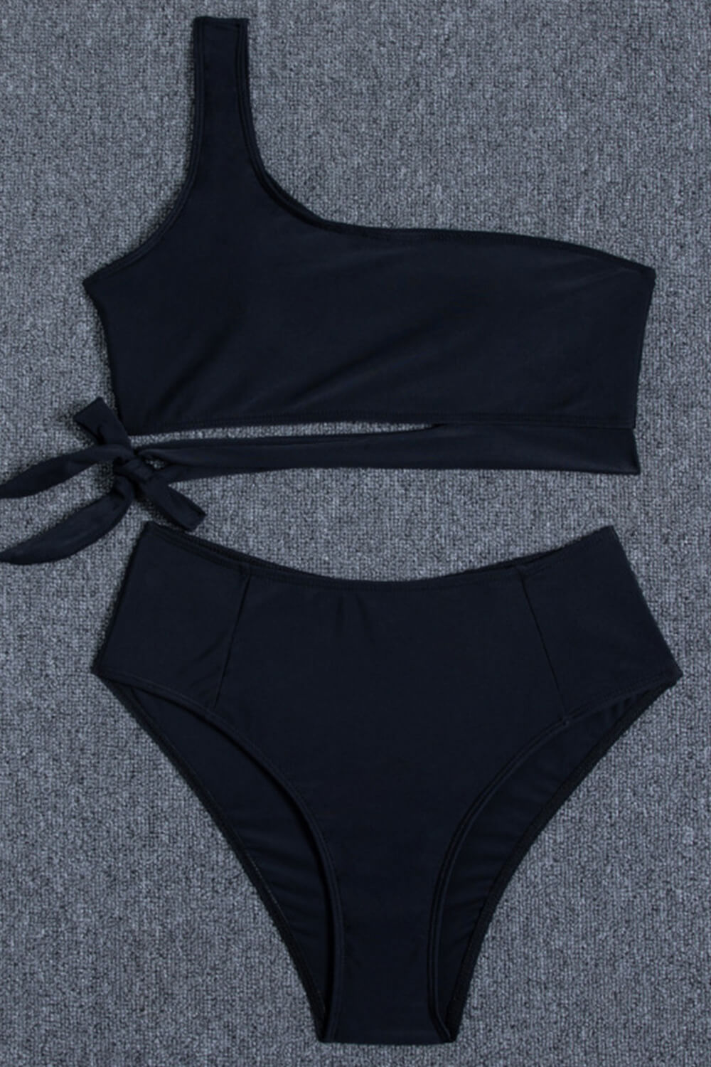 Black High-Waist Bikini Bottoms