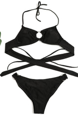 Black O-Ring Bikini Bottoms