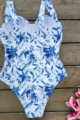 Flower Patterned Underwire One Piece Swimsuit?