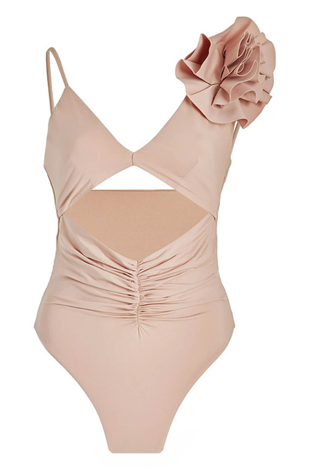 Nude Textured Una Swimsuit main image 1