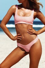 Red Gingham Bikini Bottom