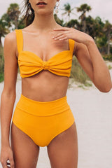 Mango Ribbed High Rise Bikini Bottom